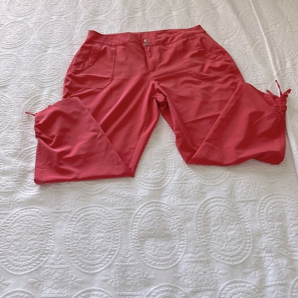 NWOT SUNDAY:Orange, lightweight with Drawstring hem. Sz 14 women capris. - Picture 8 of 11